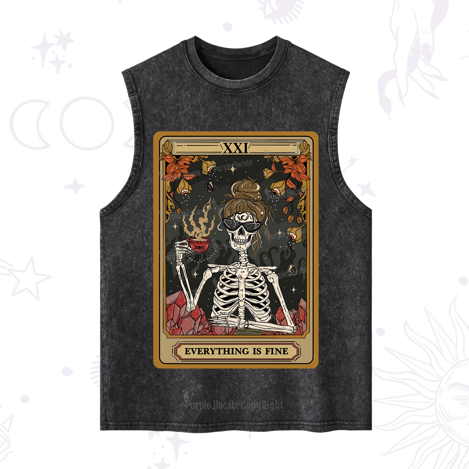 Purplehecate The Everything Fine Tarot Washed Tank