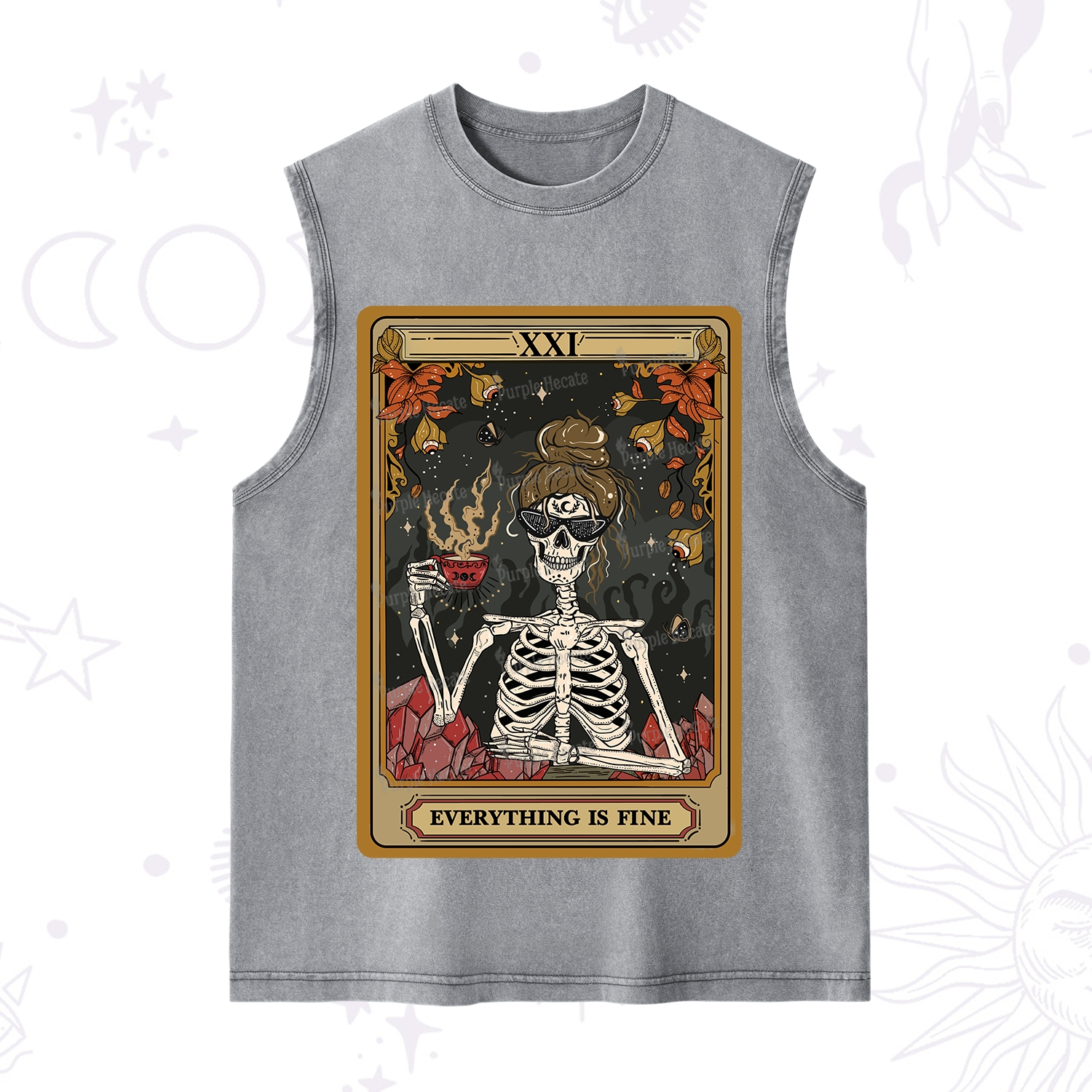 Purplehecate The Everything Fine Tarot Washed Tank