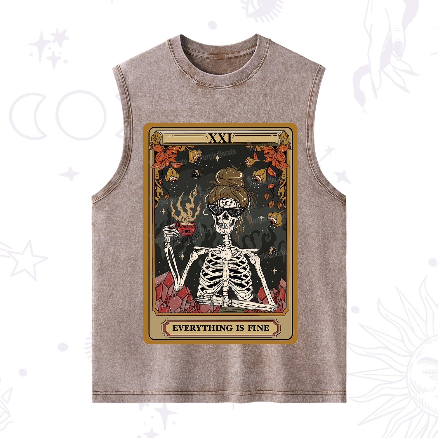 Purplehecate The Everything Fine Tarot Washed Tank