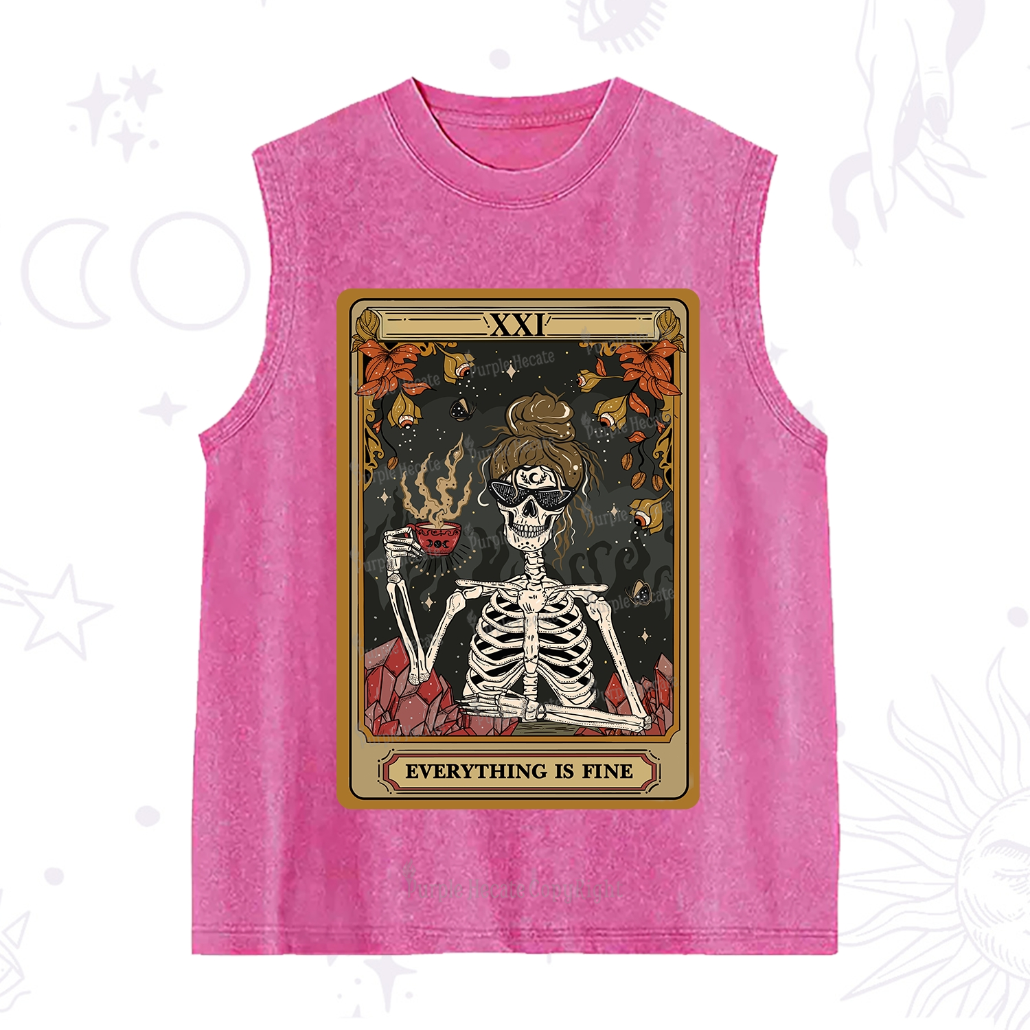 Purplehecate The Everything Fine Tarot Washed Tank