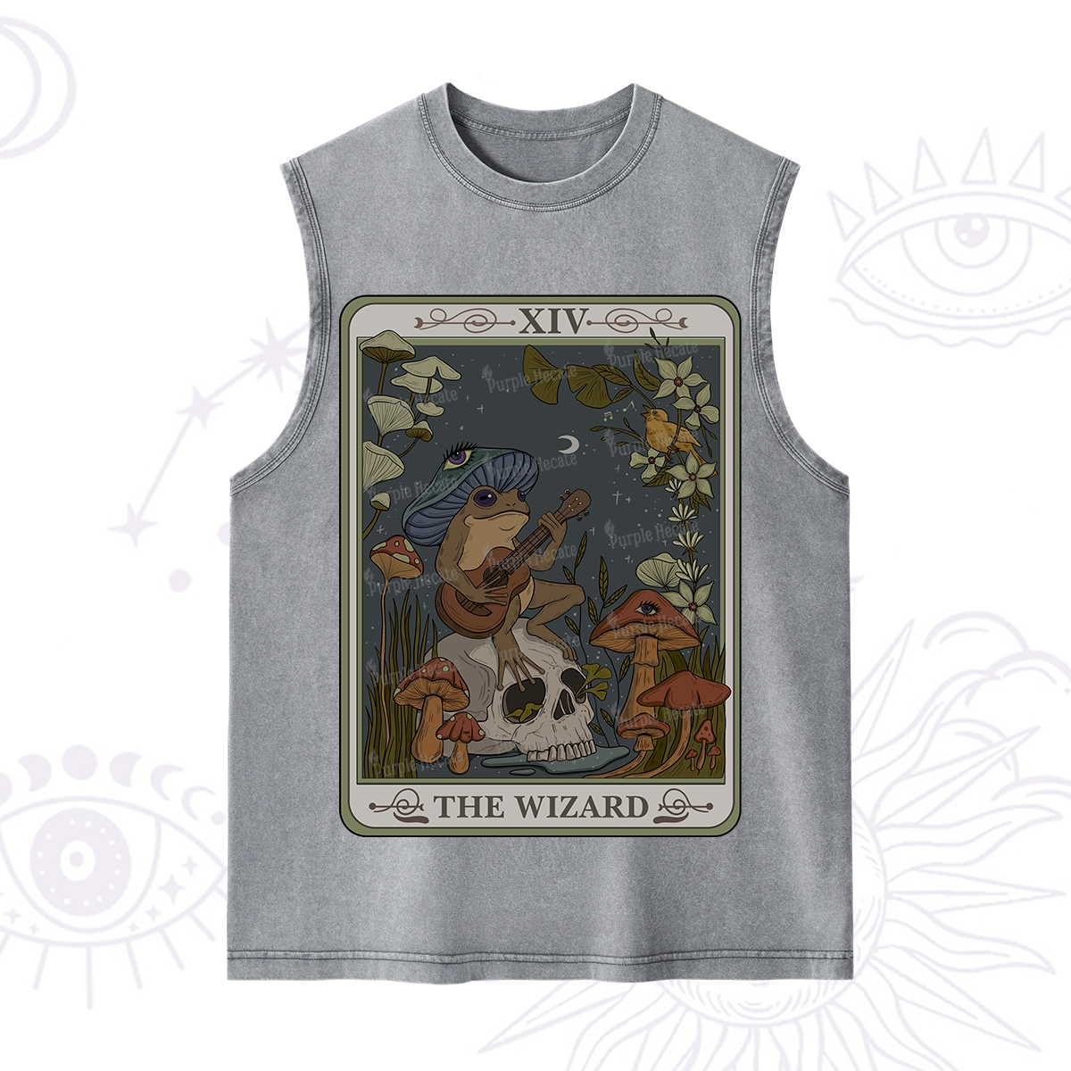 Purplehecate The Wizard Tarot Washed Tank