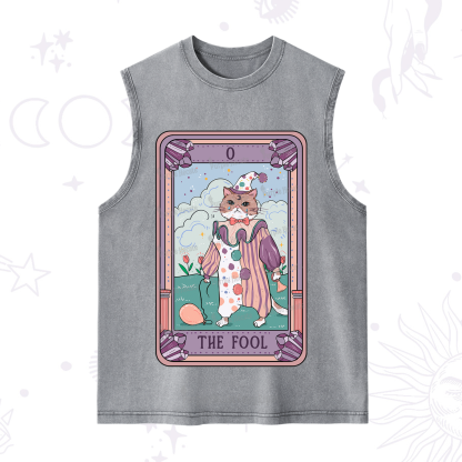 Purplehecate The Fool Tarot Card Washed Tank