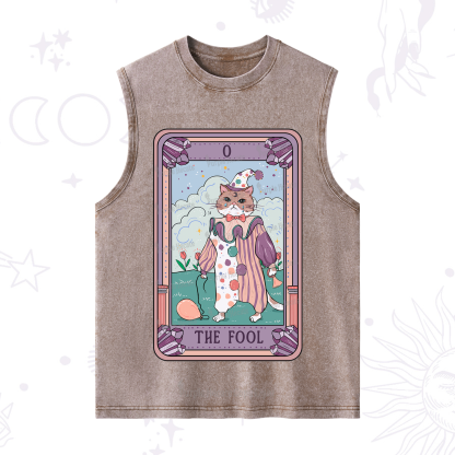 Purplehecate The Fool Tarot Card Washed Tank