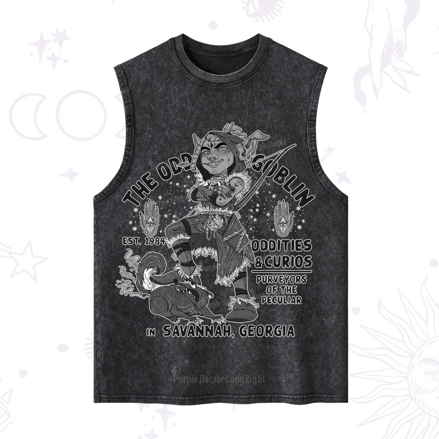 Purplehecate The Odd Goblin Washed Tank