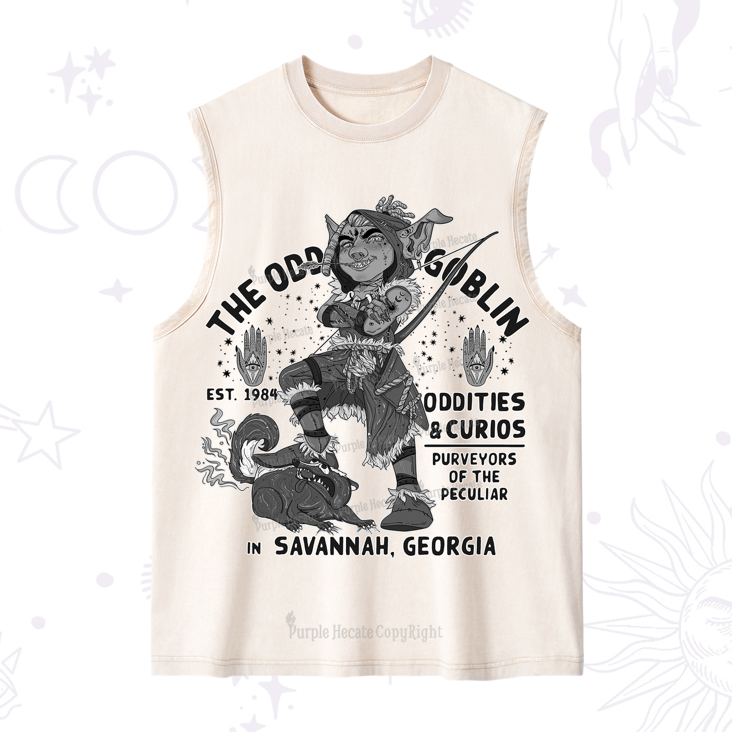 Purplehecate The Odd Goblin Washed Tank