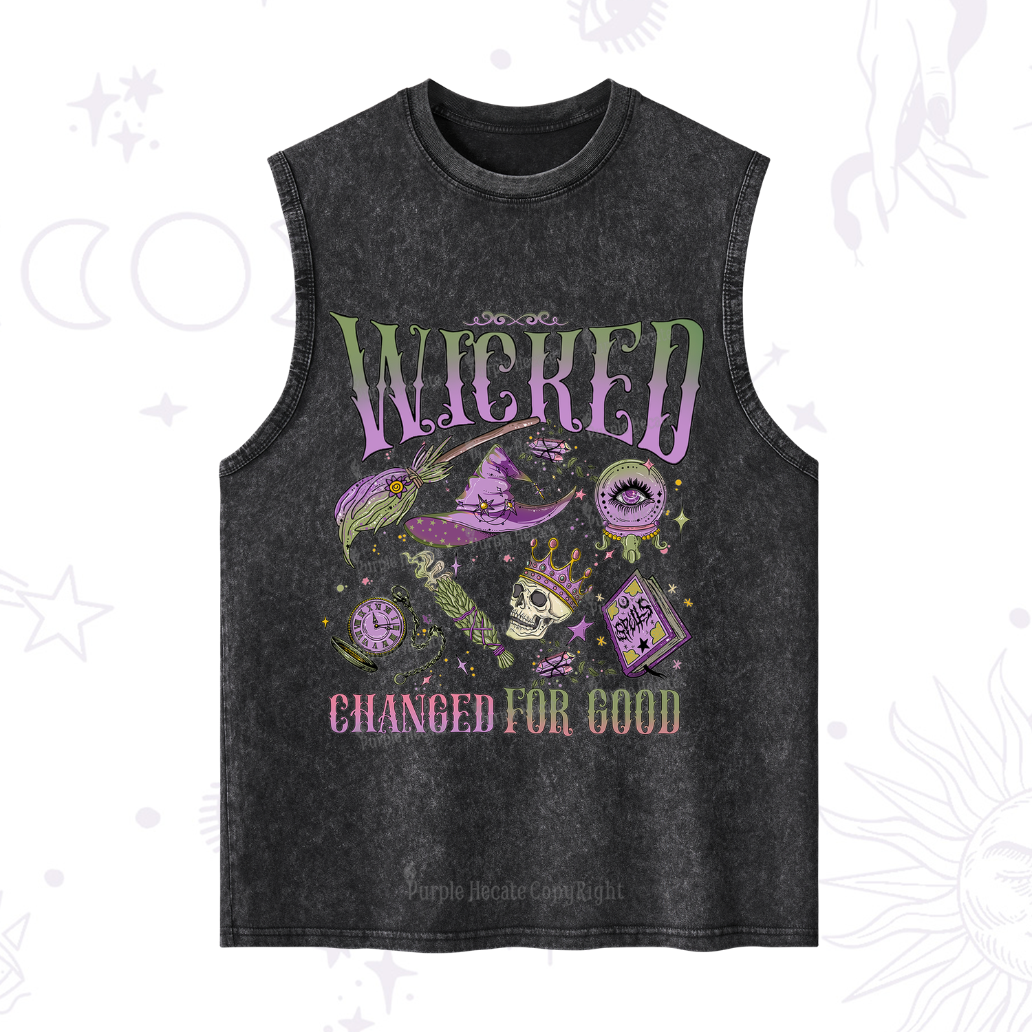 Purplehecate Wicked Changed For Good Washed Tank