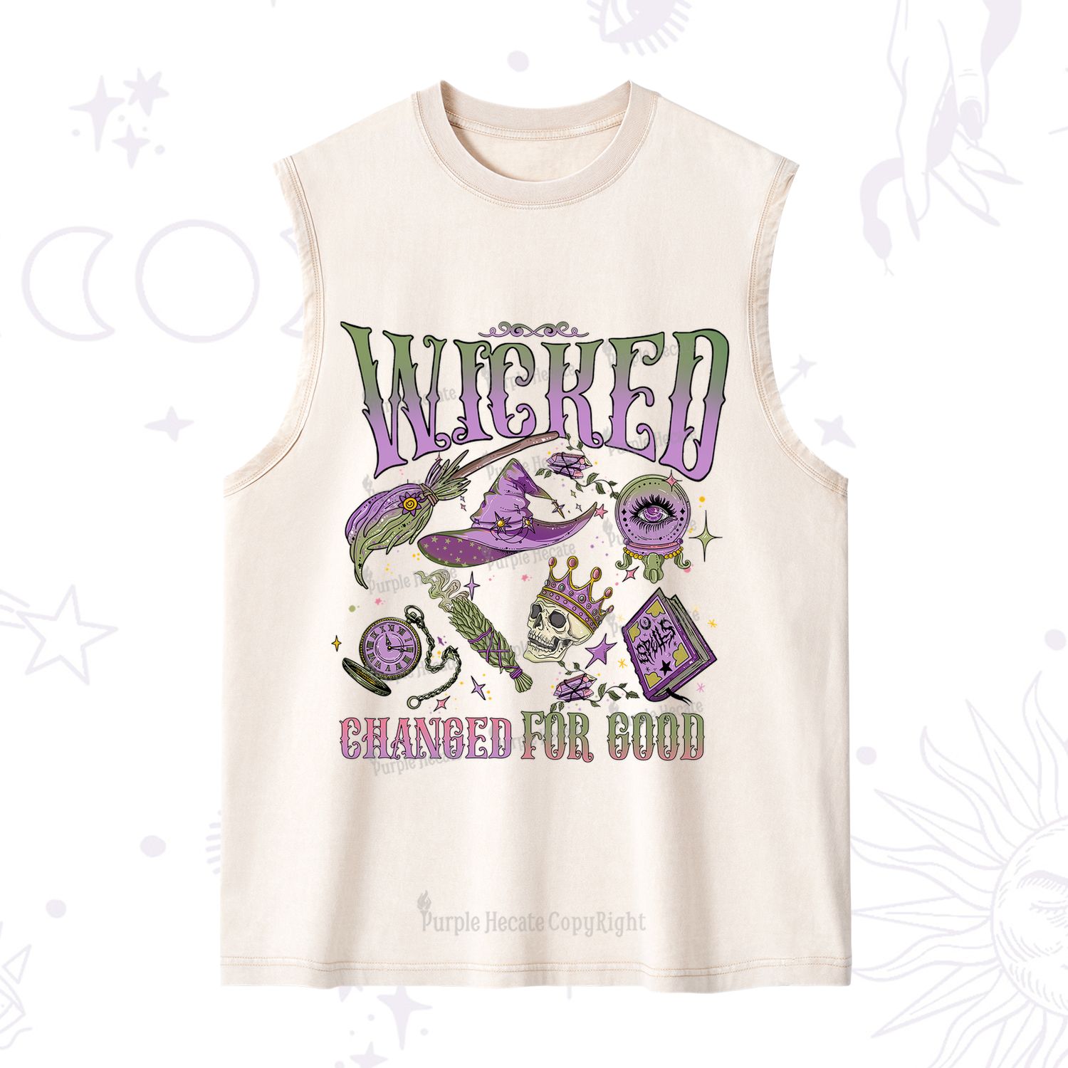 Purplehecate Wicked Changed For Good Washed Tank