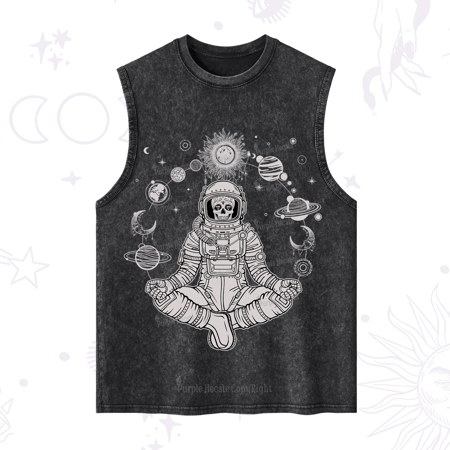 Purplehecate Cosmic Meditator Washed Tank