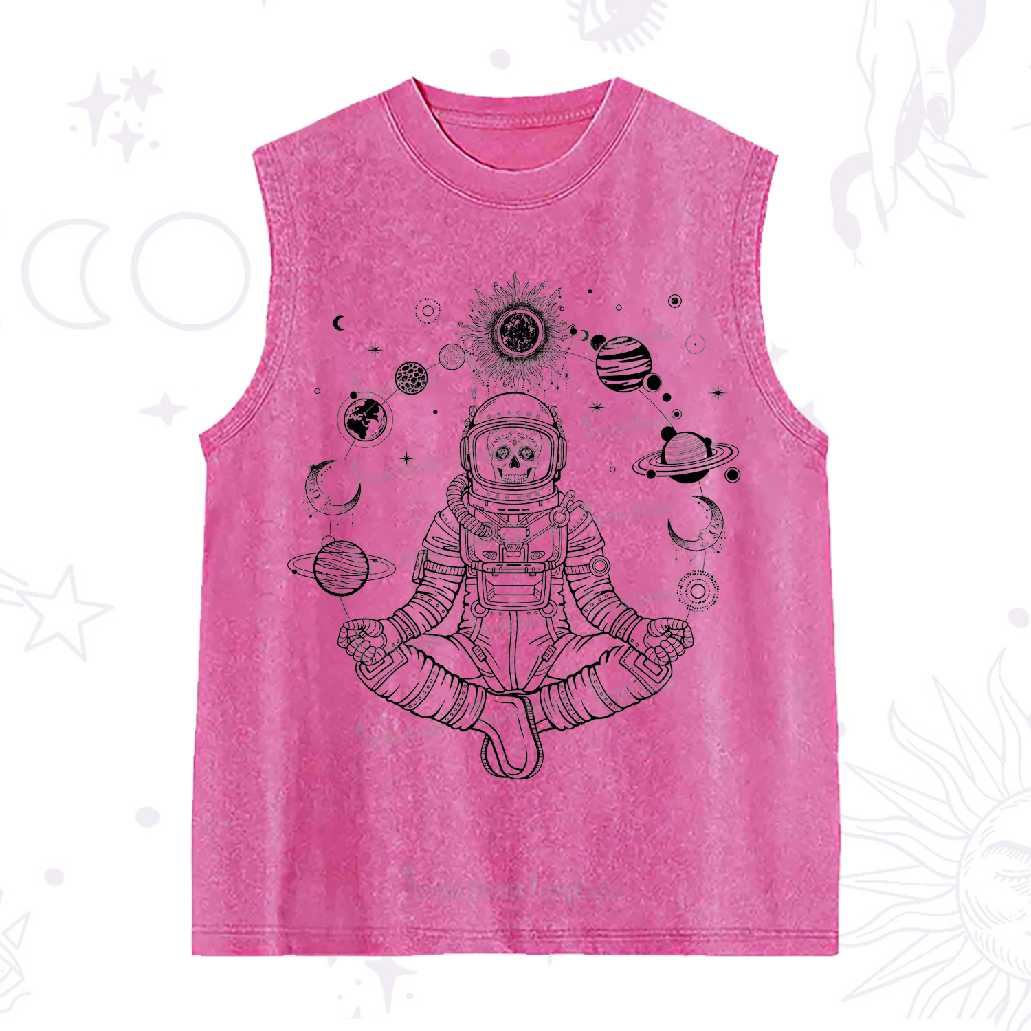 Purplehecate Cosmic Meditator Washed Tank