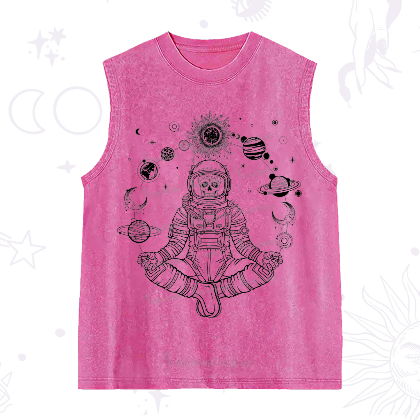 Purplehecate Cosmic Meditator Washed Tank