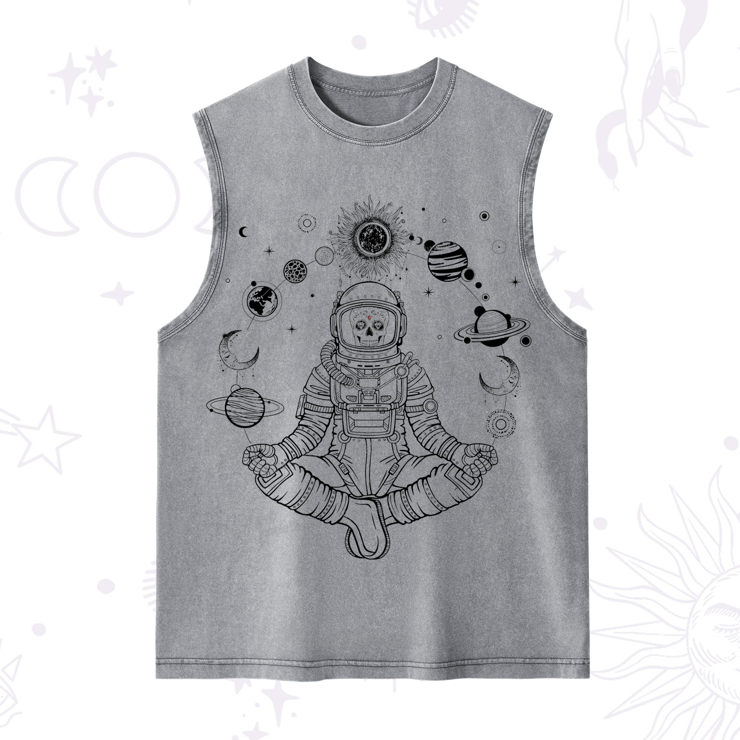 Purplehecate Cosmic Meditator Washed Tank
