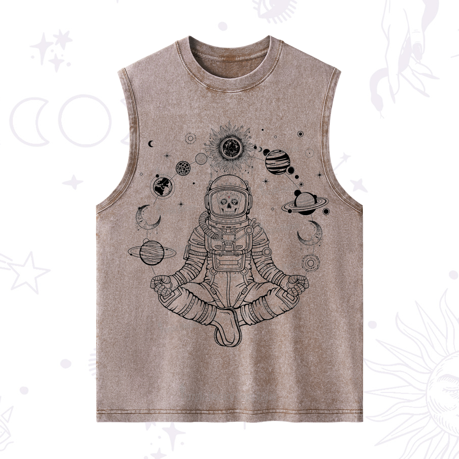 Purplehecate Cosmic Meditator Washed Tank