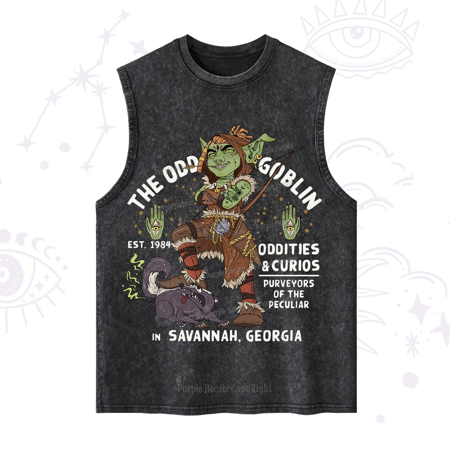 Purplehecate The Odd Goblin Washed Tank