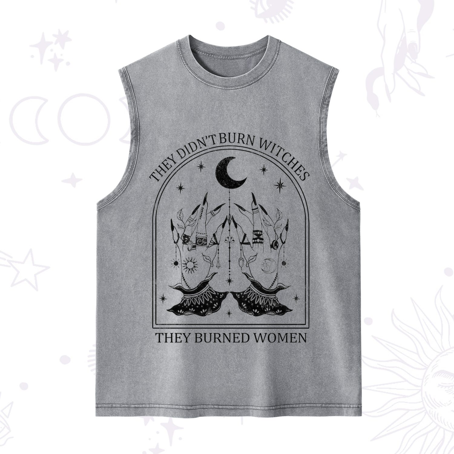 Purplehecate They Didn't Burn Witches Washed Tank