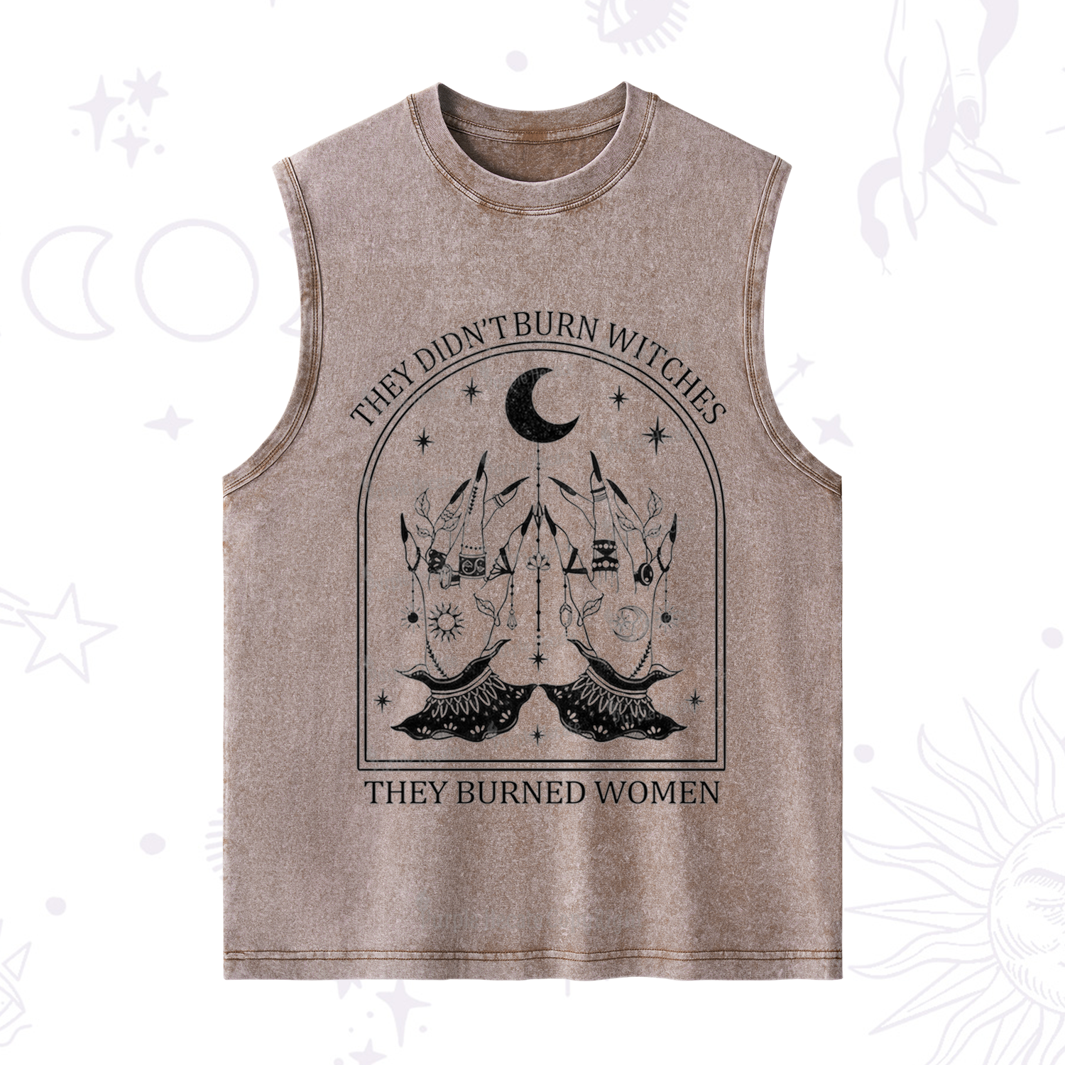 Purplehecate They Didn't Burn Witches Washed Tank