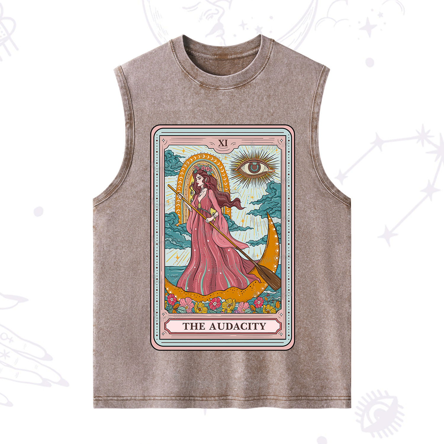 Purplehecate The Audacity Goddess Tarot Washed Tank