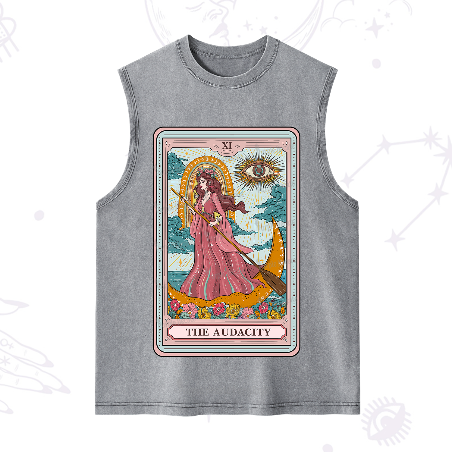 Purplehecate The Audacity Goddess Tarot Washed Tank