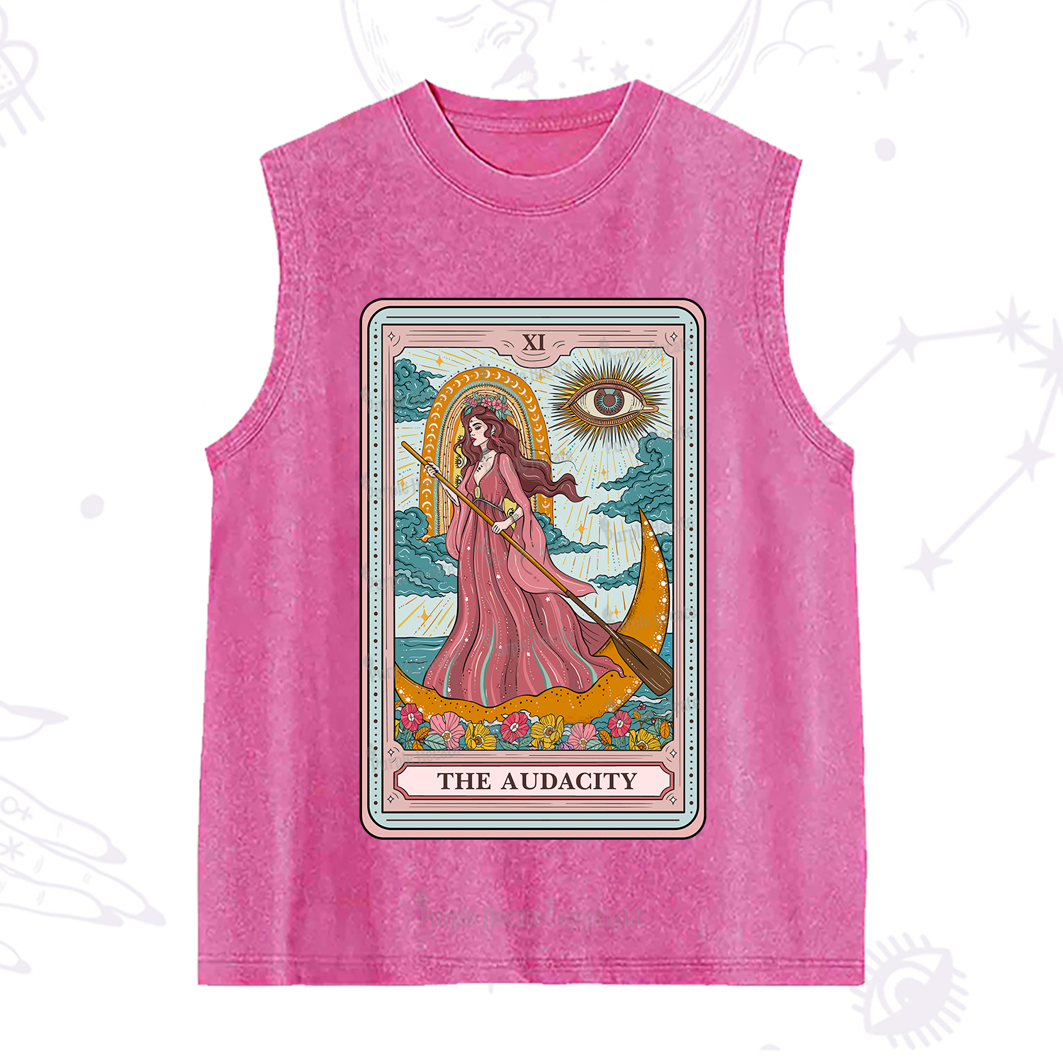 Purplehecate The Audacity Goddess Tarot Washed Tank