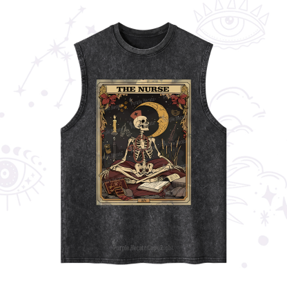 Purplehecate The Nurse Tarot Card Washed Tank