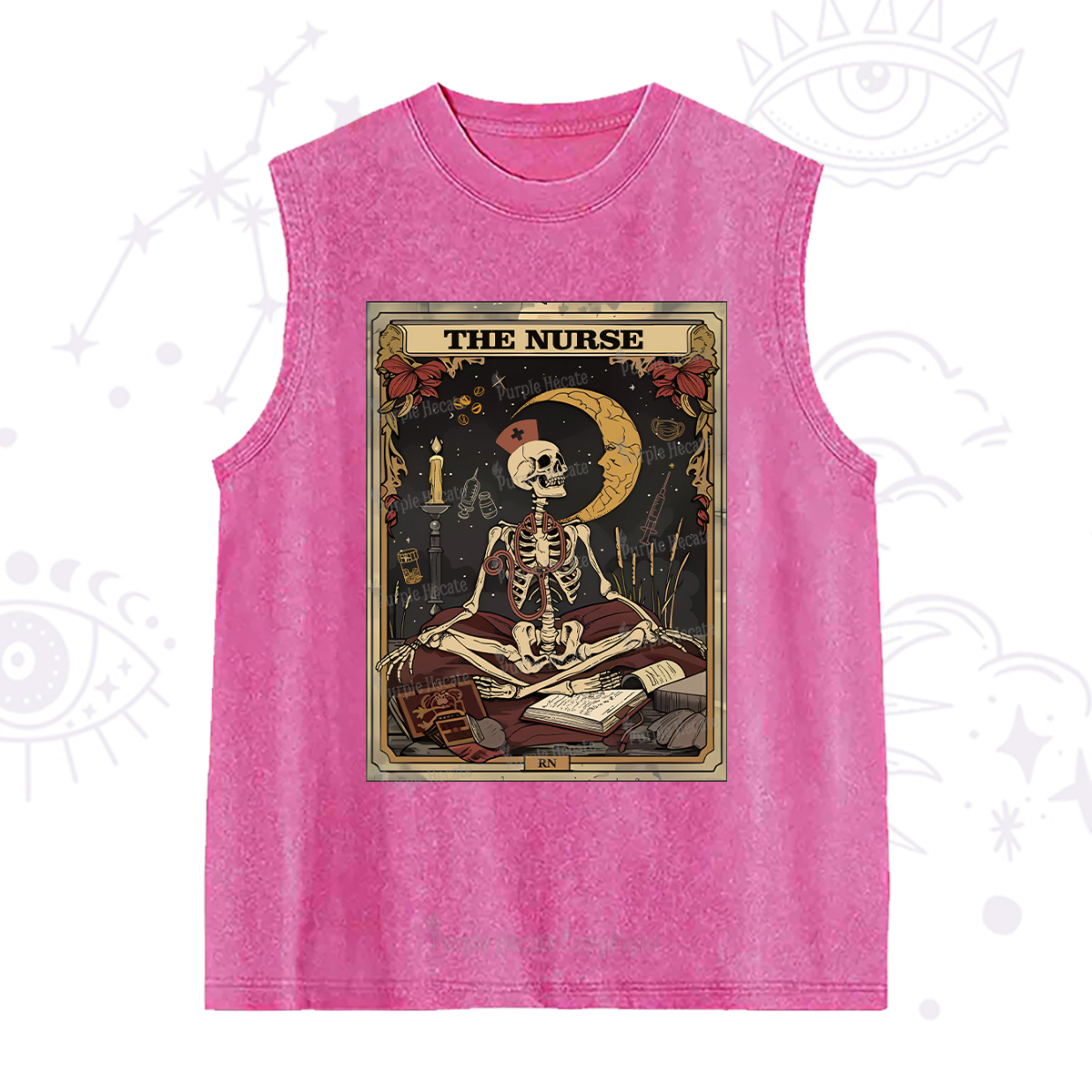 Purplehecate The Nurse Tarot Card Washed Tank