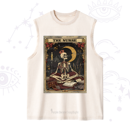 Purplehecate The Nurse Tarot Card Washed Tank