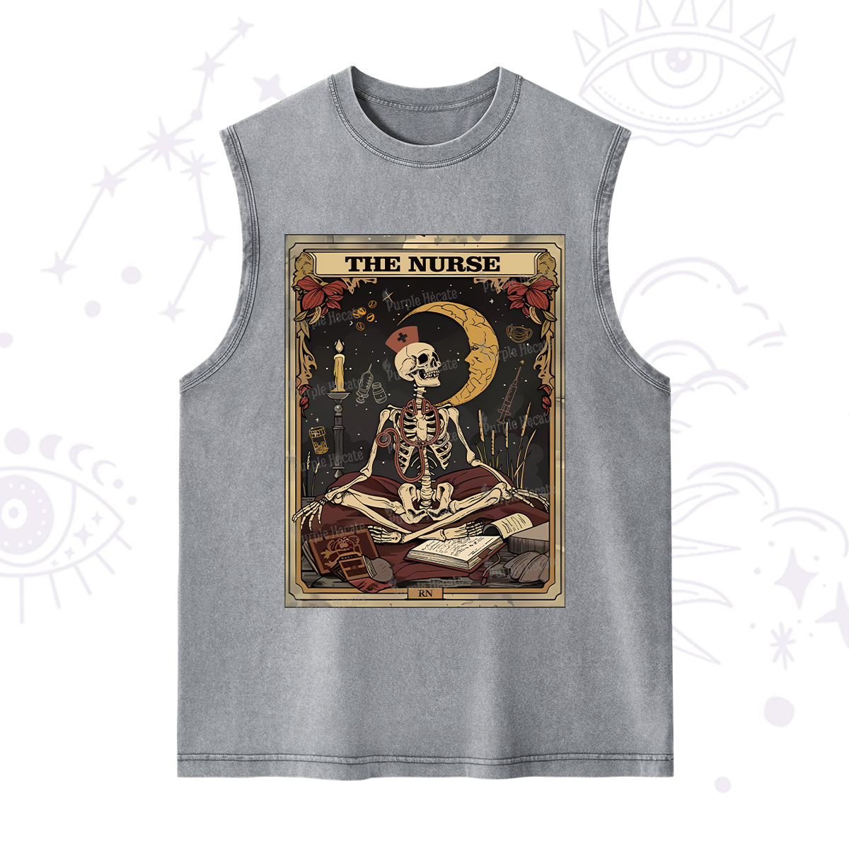 Purplehecate The Nurse Tarot Card Washed Tank