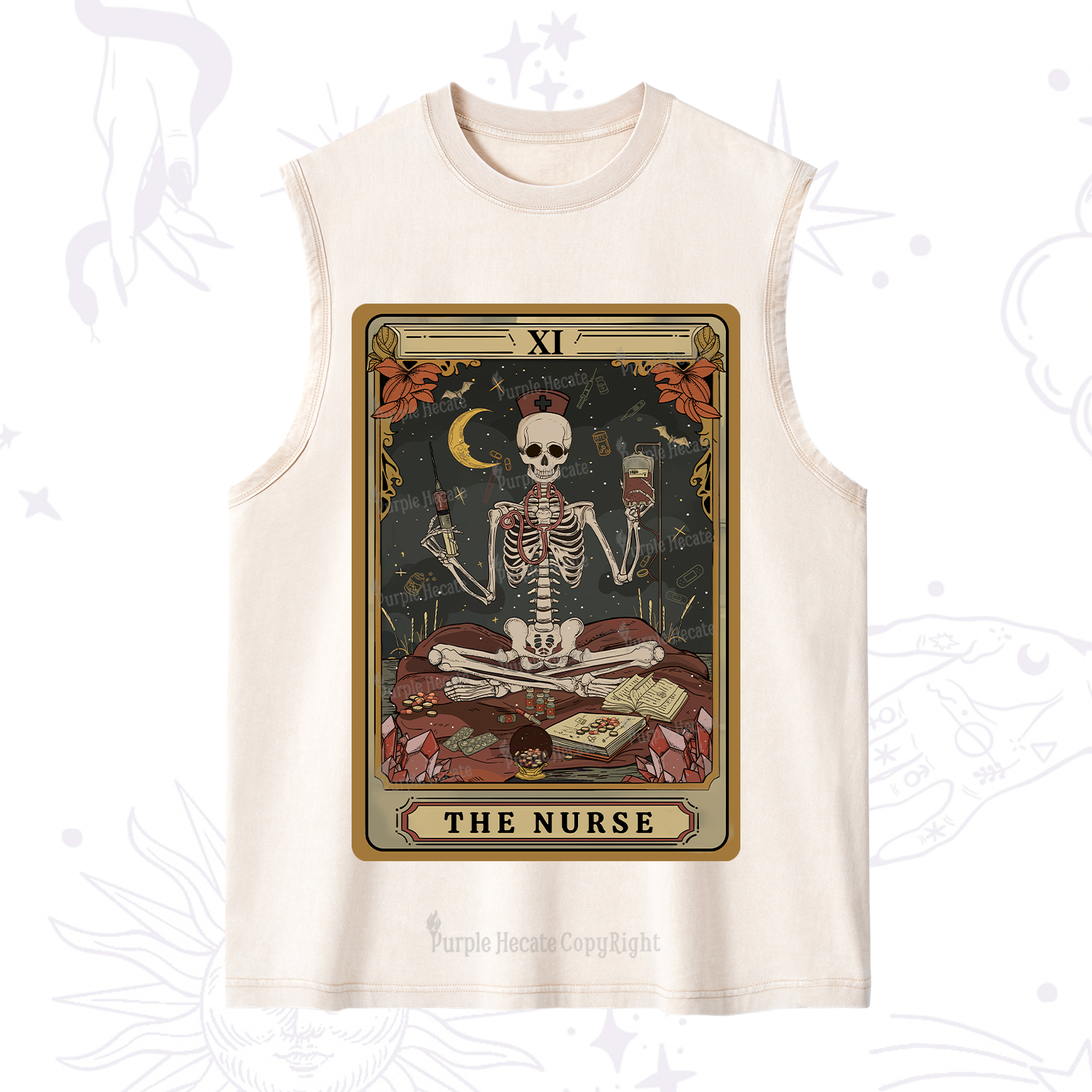 Purplehecate The Nurse Tarot Washed Tank