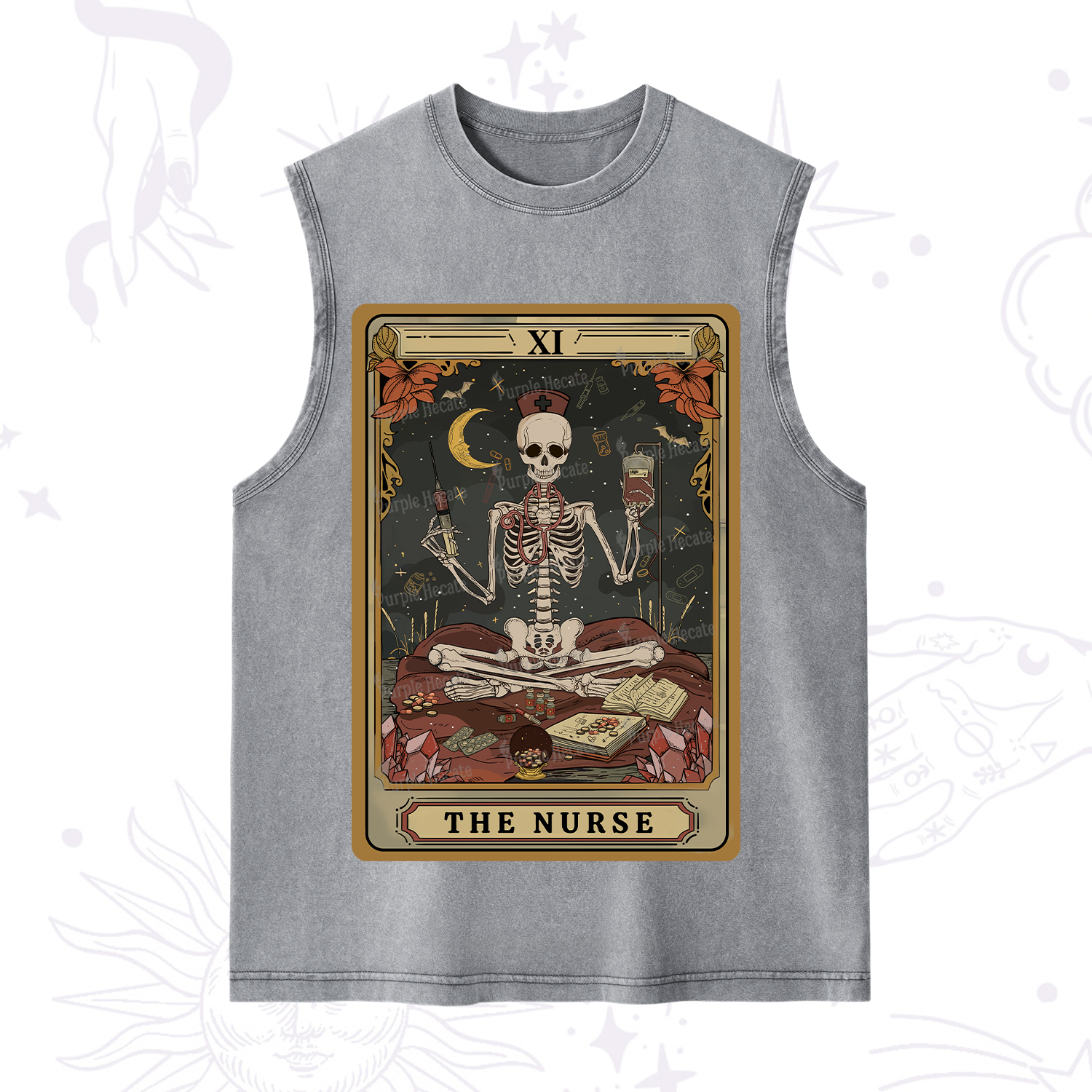 Purplehecate The Nurse Tarot Washed Tank