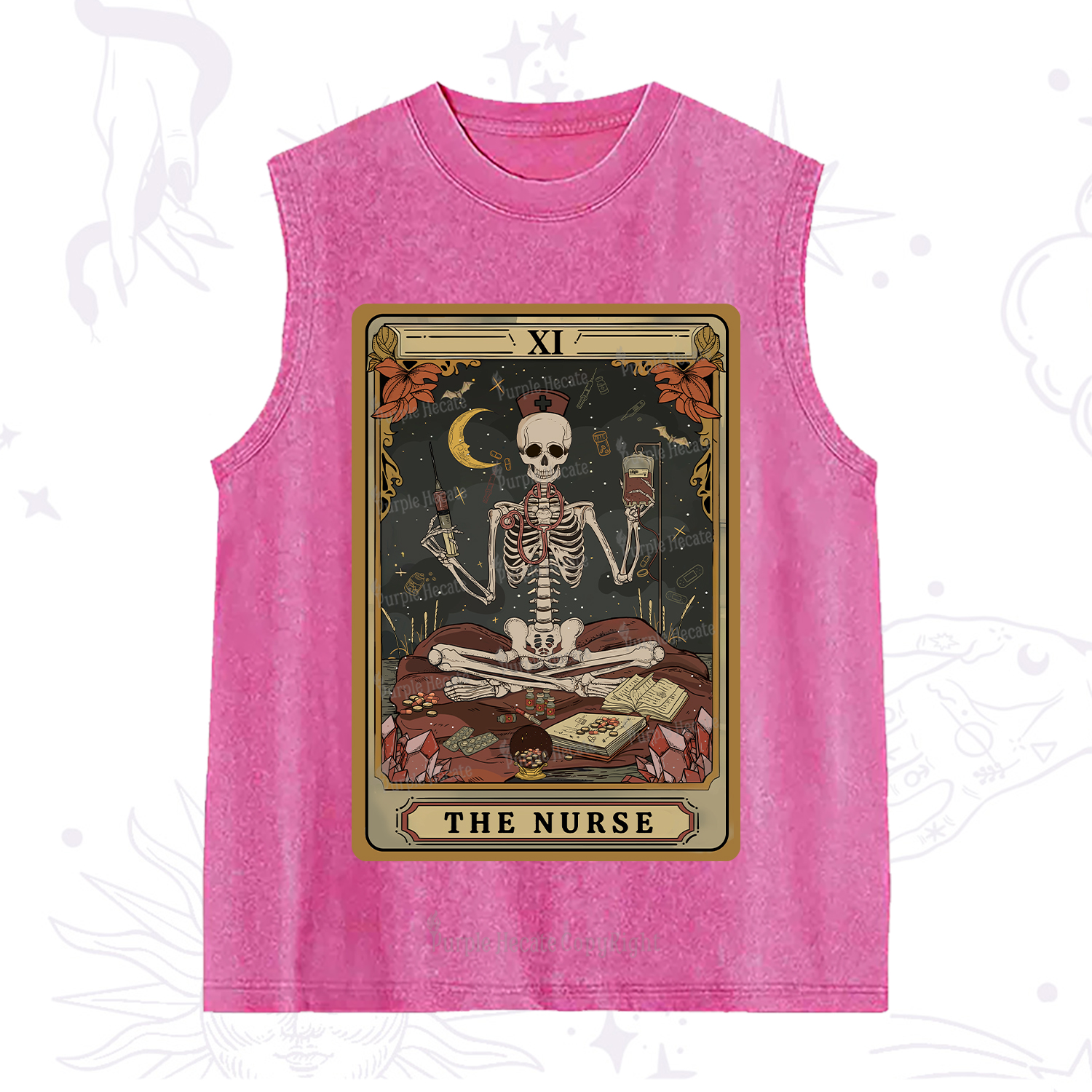 Purplehecate The Nurse Tarot Washed Tank