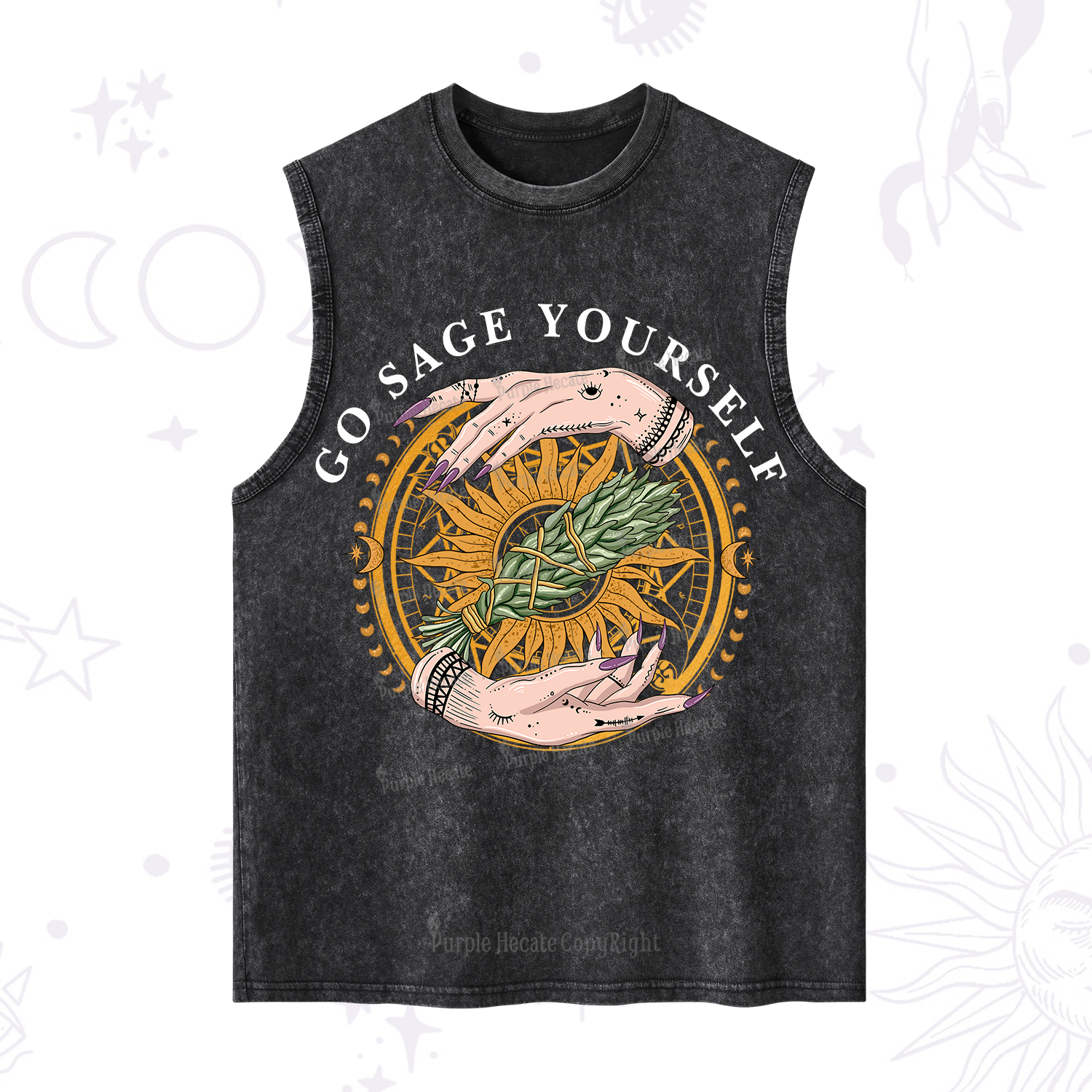 Purplehecate Sage Your Spirit Washed Tank