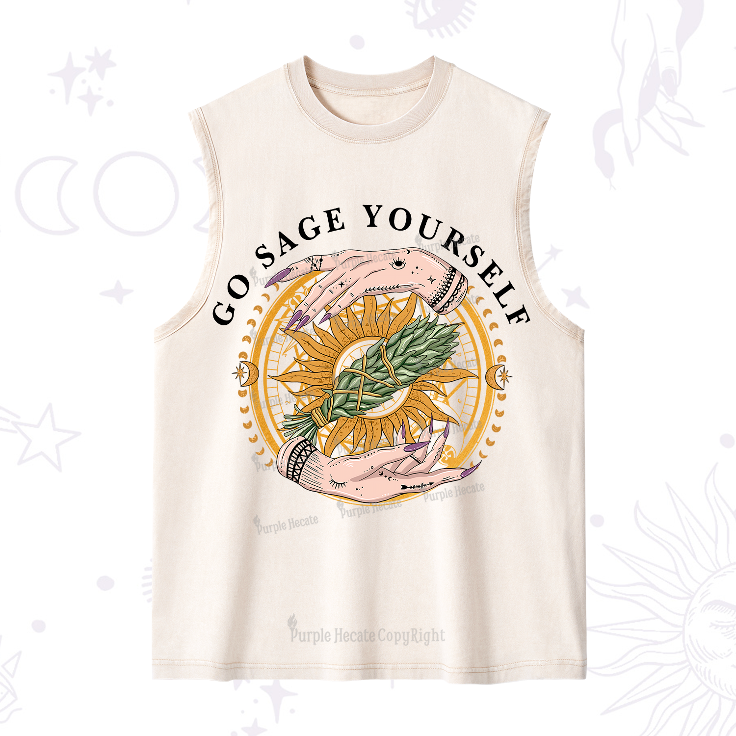 Purplehecate Sage Your Spirit Washed Tank