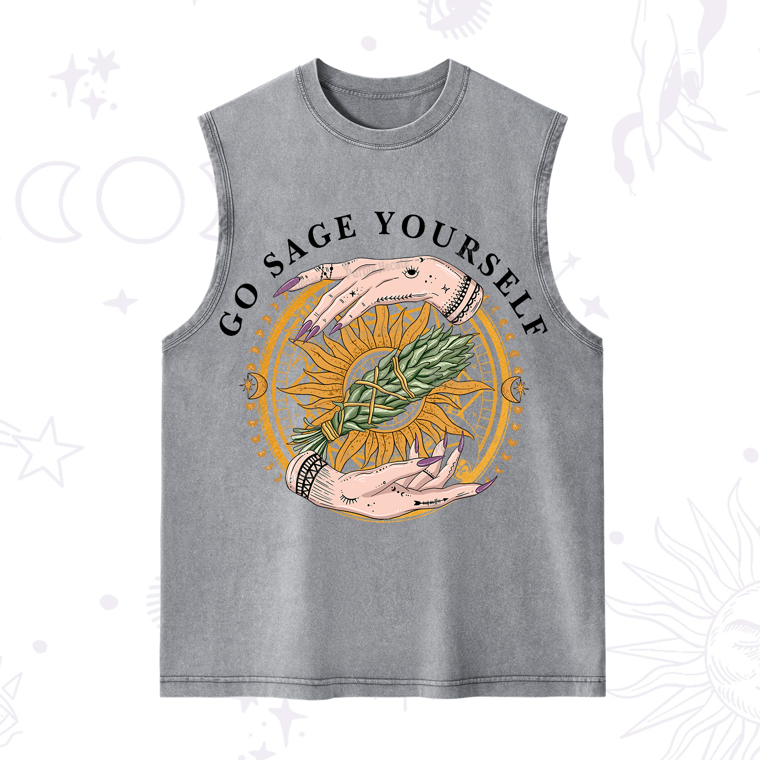 Purplehecate Sage Your Spirit Washed Tank