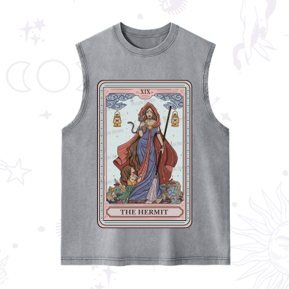 Purplehecate The Hermit Tarot Card Washed Tank