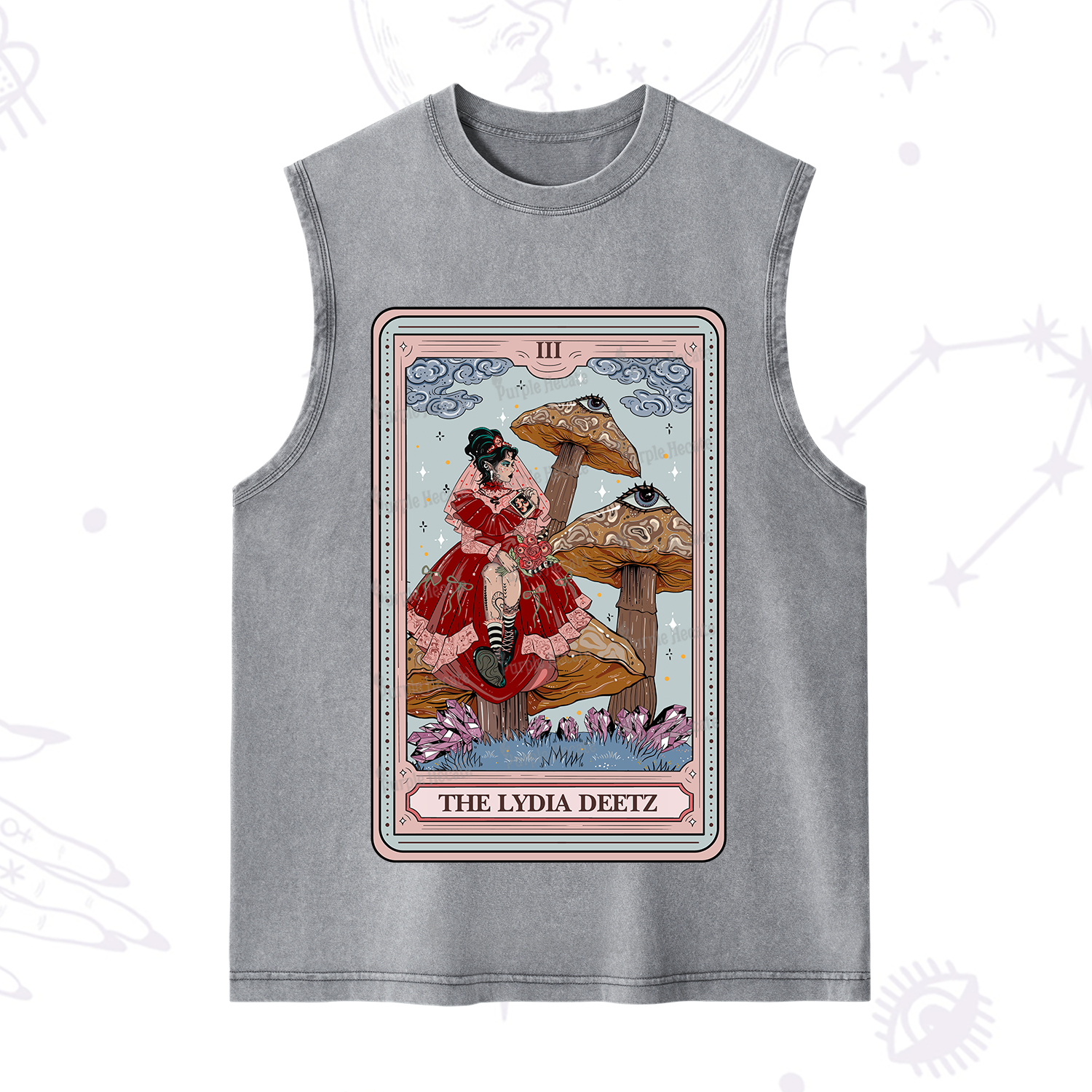 Purplehecate The Lydia Deetz Tarot Washed Tank