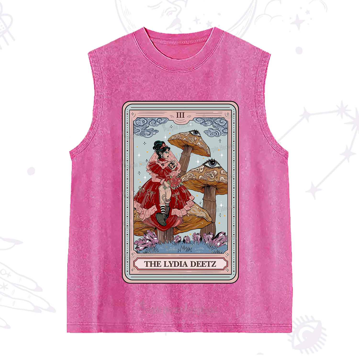 Purplehecate The Lydia Deetz Tarot Washed Tank