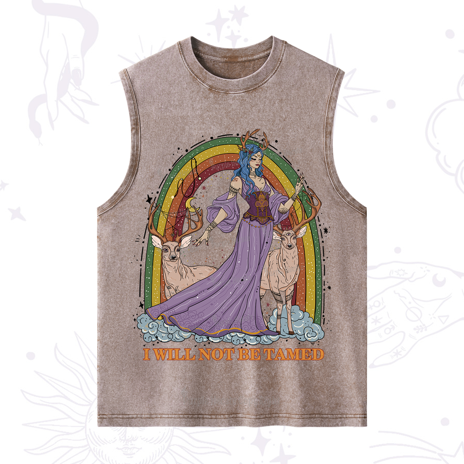 Purplehecate I Will No Be Tamed Washed Tank