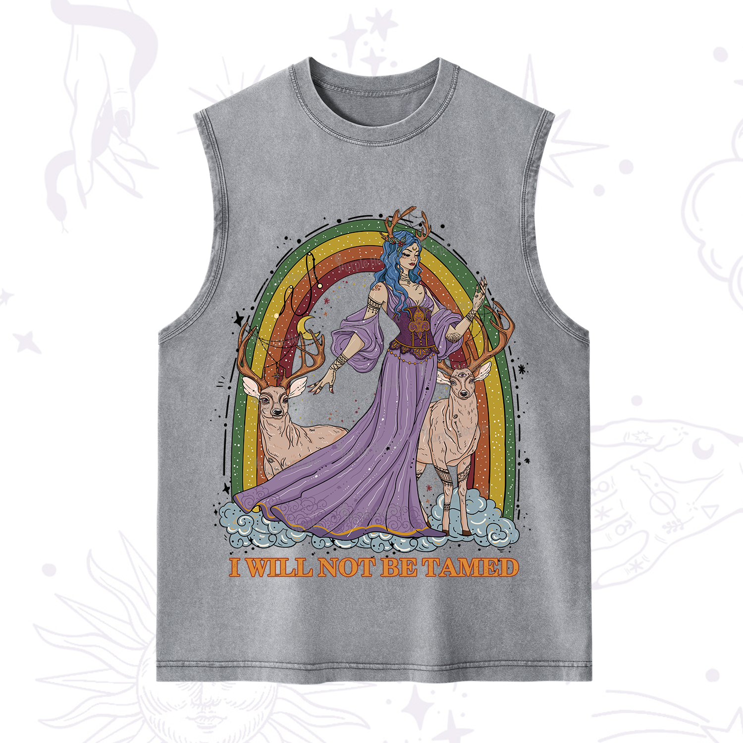 Purplehecate I Will No Be Tamed Washed Tank
