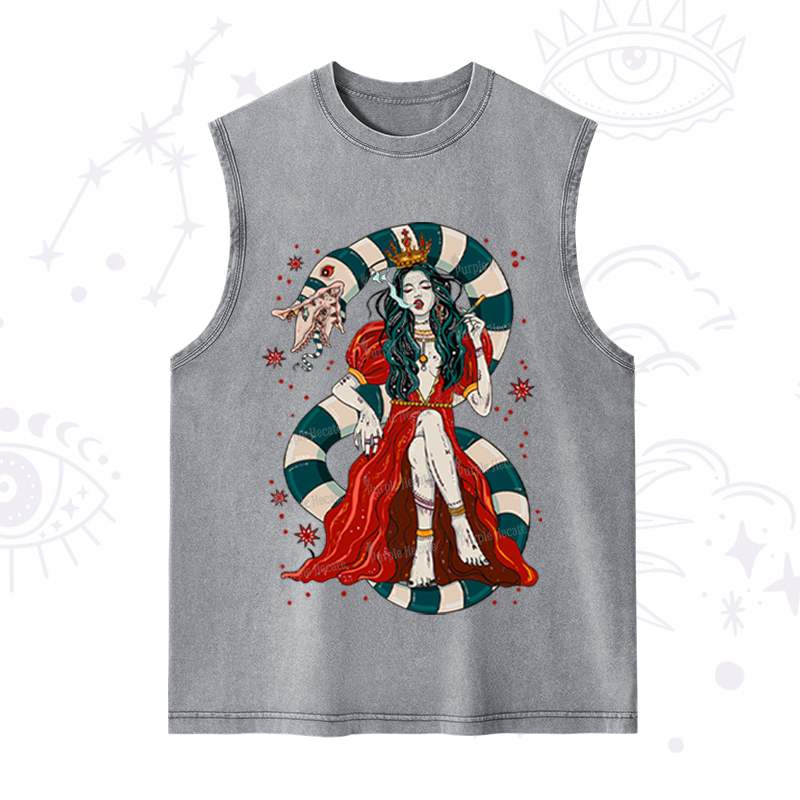Purplehecate Queen of the Sandworms Washed Tank