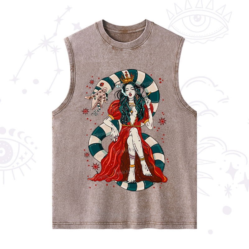 Purplehecate Queen of the Sandworms Washed Tank