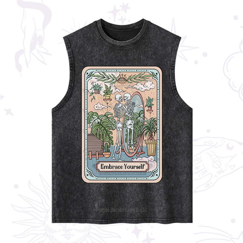 Purplehecate The Embrace Yourself Tarot Washed Tank