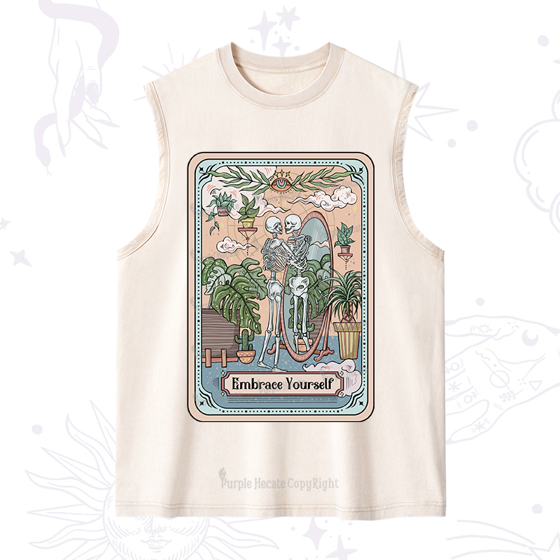 Purplehecate The Embrace Yourself Tarot Washed Tank