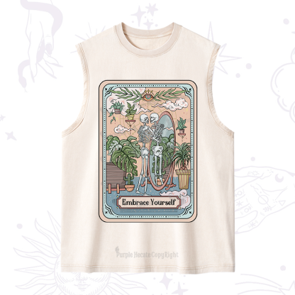 Purplehecate The Embrace Yourself Tarot Washed Tank