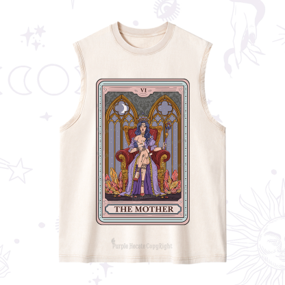 Purplehecate The Mother Tarot Card Washed Tank