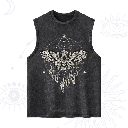 Purplehecate Mystical Luna Moth Washed Tank