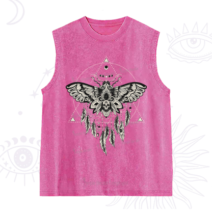 Purplehecate Mystical Luna Moth Washed Tank