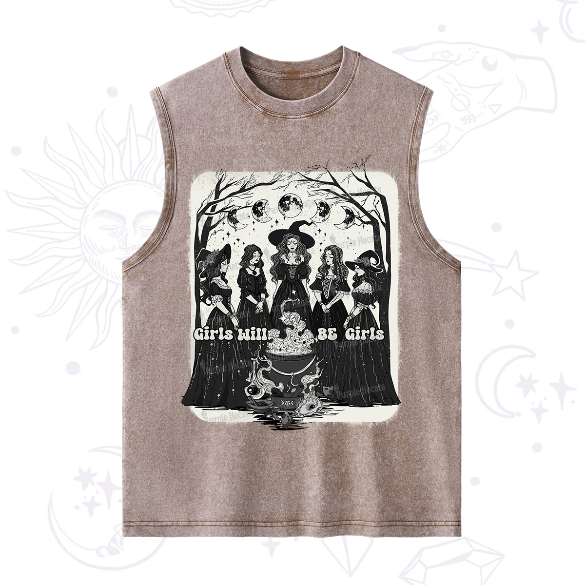 Purplehecate Girls Will Be Girls Washed Tank