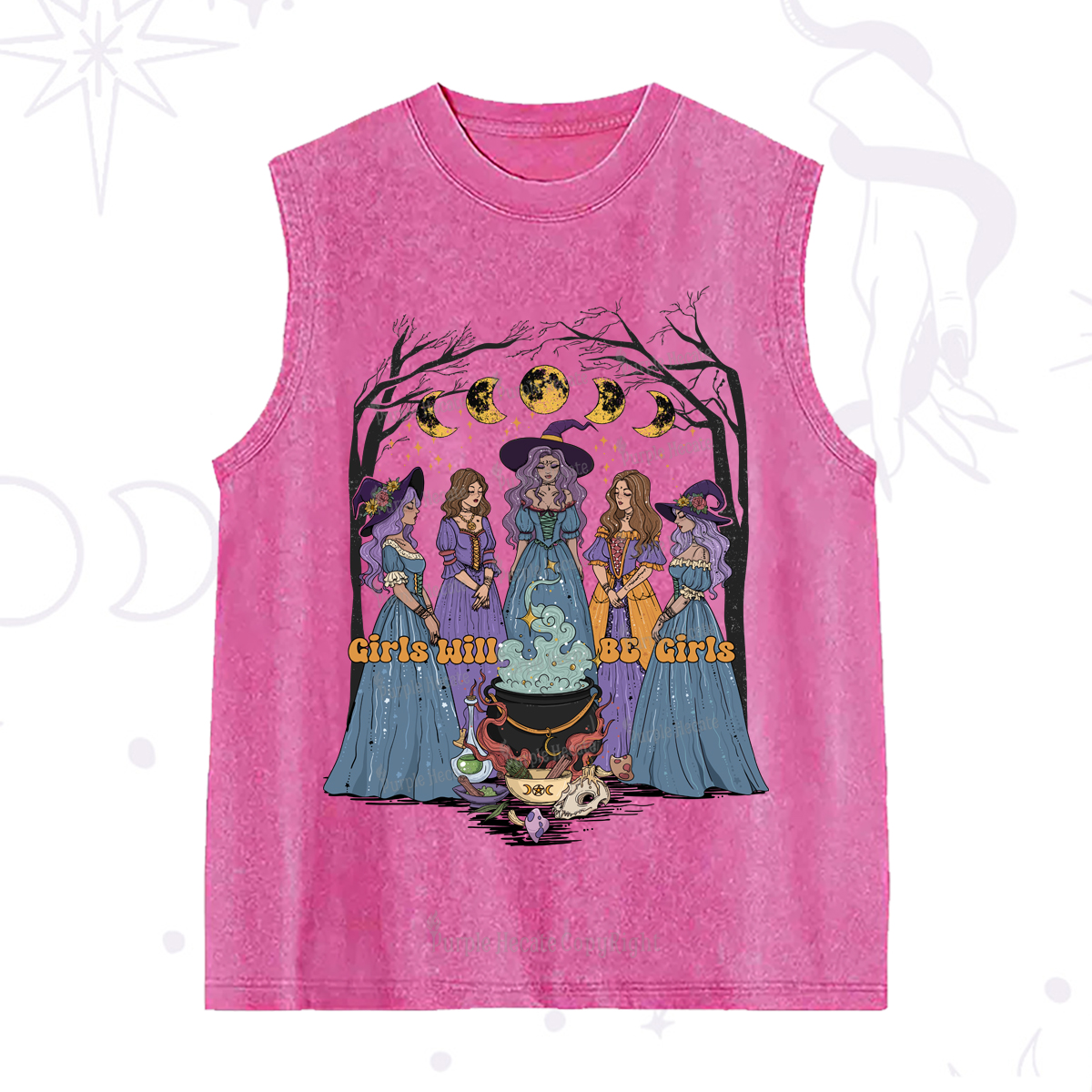 Purplehecate Girls Will Be Girls Washed Tank