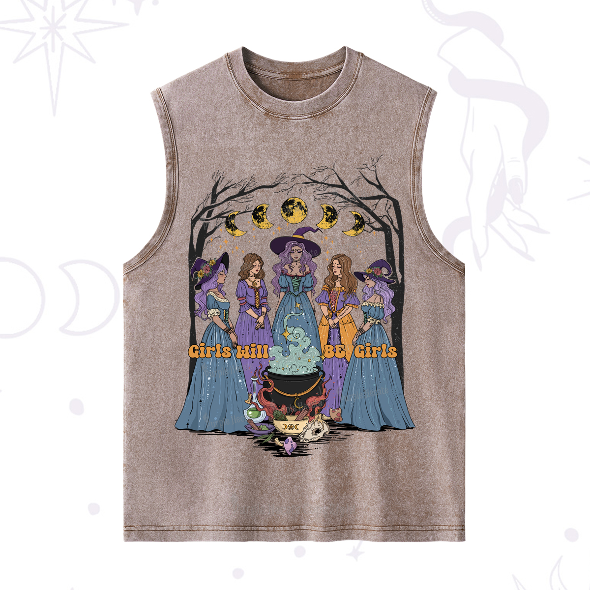 Purplehecate Girls Will Be Girls Washed Tank