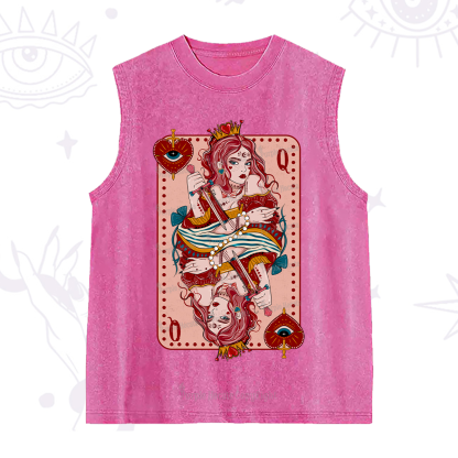 Purplehecate Queen of Hearts Washed Tank