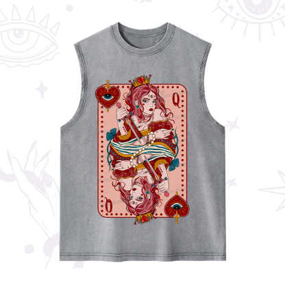 Purplehecate Queen of Hearts Washed Tank